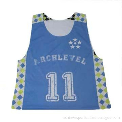 Sublimated reversible lacrosse jerseys for team